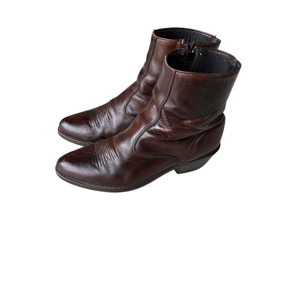 Laredo Men's Brown Leather Ankle Boots size 11
